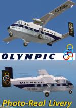 FSX/FS9 Short Skyvan Olympic photoreal triple Livery package.